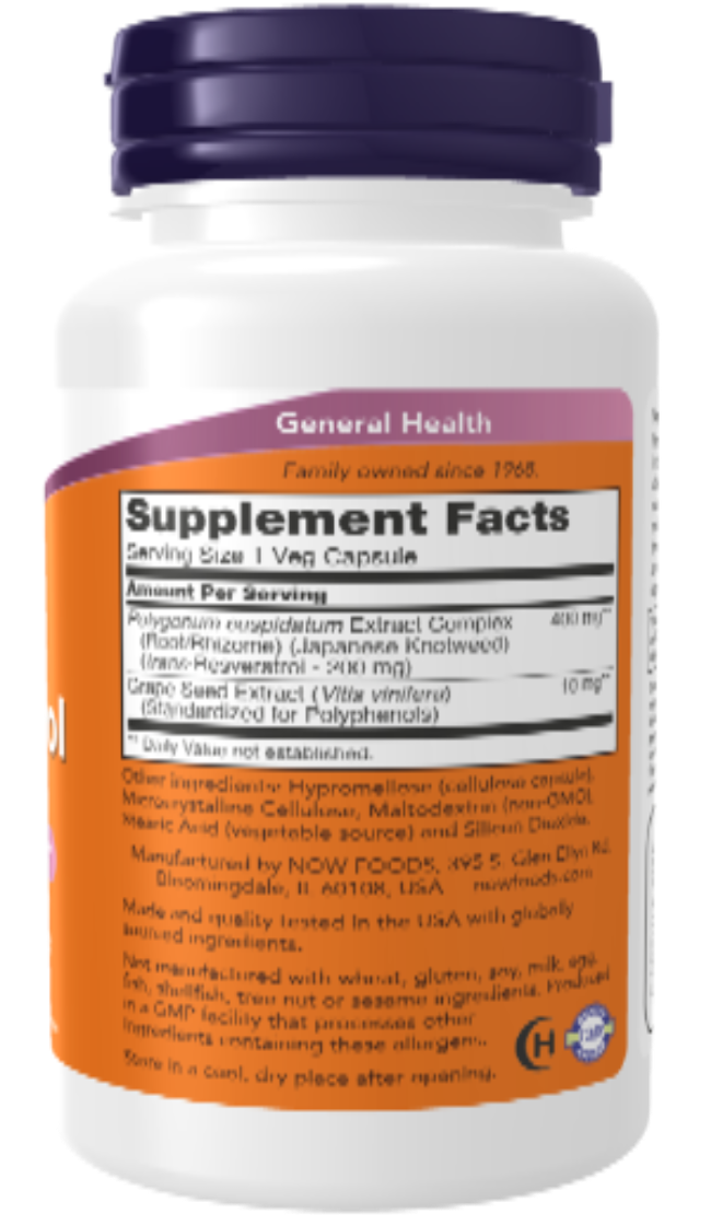 NOW Foods Resveratrol 200 mg 60 VCaps