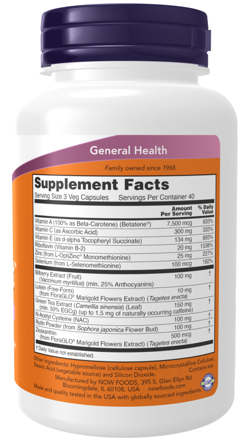 NOW Foods Ocu Support 120 Veg Capsules