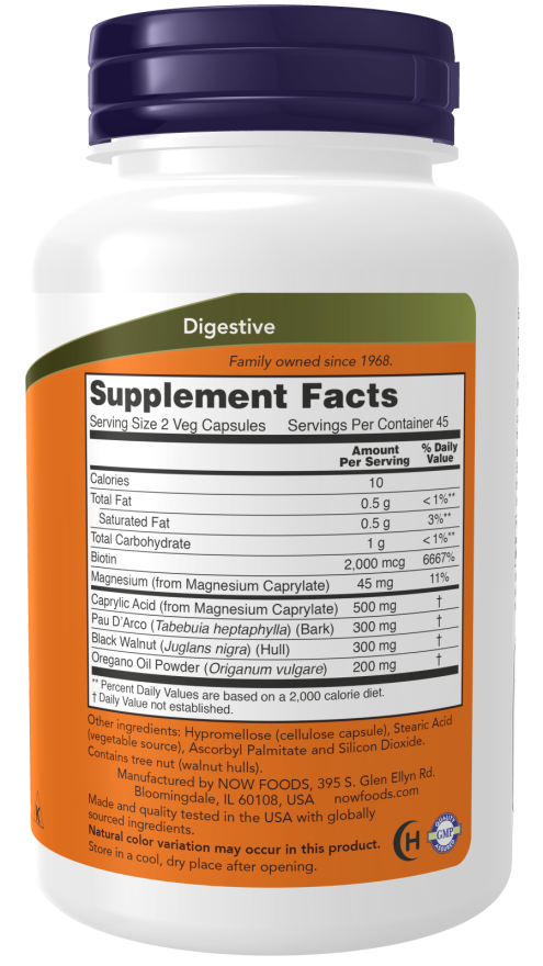 NOW Foods Yeast Balance Support 90 Veg Capsules
