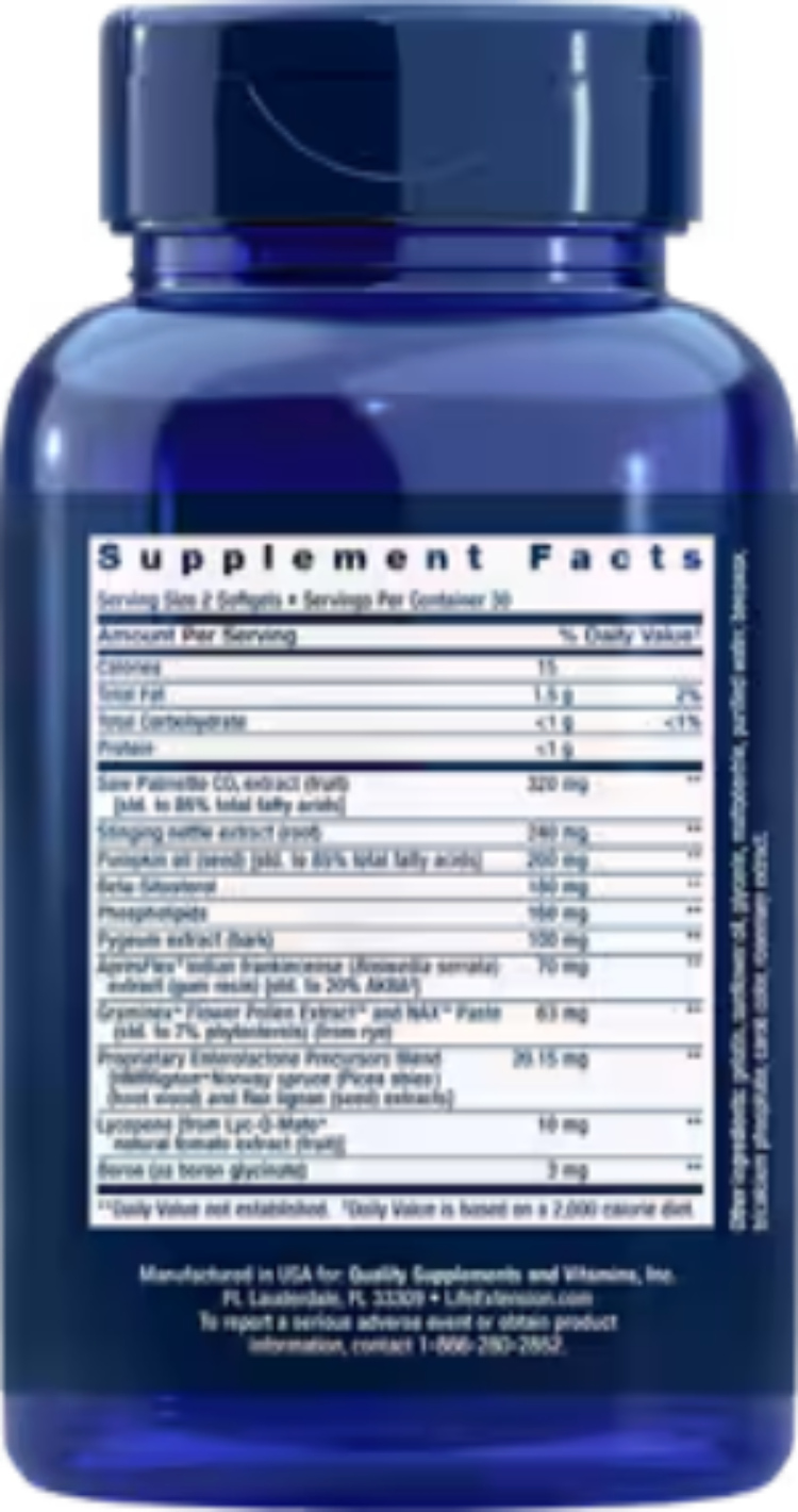 Life Extension Ultra Prostate Formula 60 Softgels