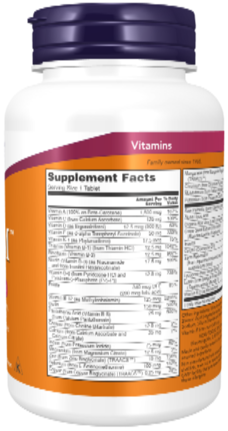 NOW Sports ADAM Men's Multiple Vitamin 60 Tablets
