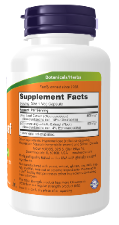 NOW Foods Olive Leaf Extract Extra Strength 100 VCaps