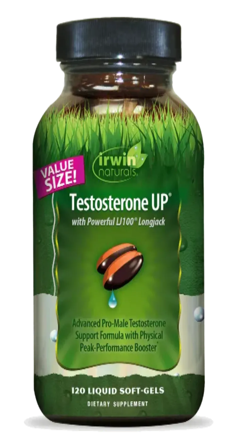 Irwin Naturals Male Vitality UP Value Size 120 Liquid Soft-Gels