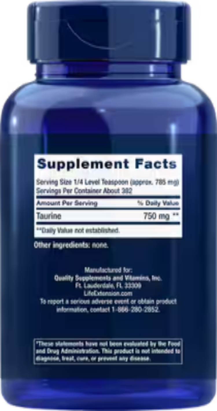 Life Extension Taurine Powder 10.58 oz