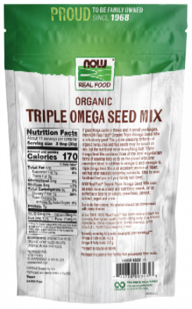 NOW Foods Organic Triple Omega Seed Mix 12 oz