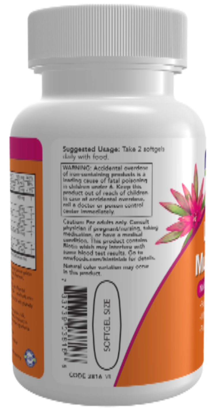 NOW Foods Liquid Multi Gels 60 Softgels