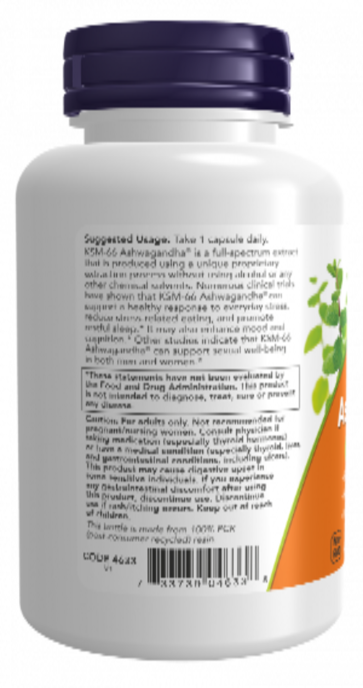 NOW Foods Ashwagandha KSM-66 90 VCaps