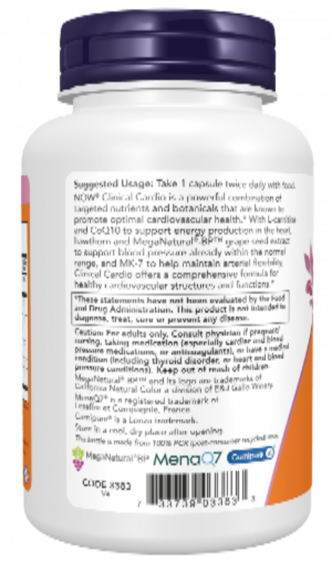 NOW Foods Clinical Cardio 90 Capsules