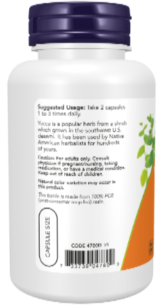 NOW Foods Yucca 500 mg 100 VCaps