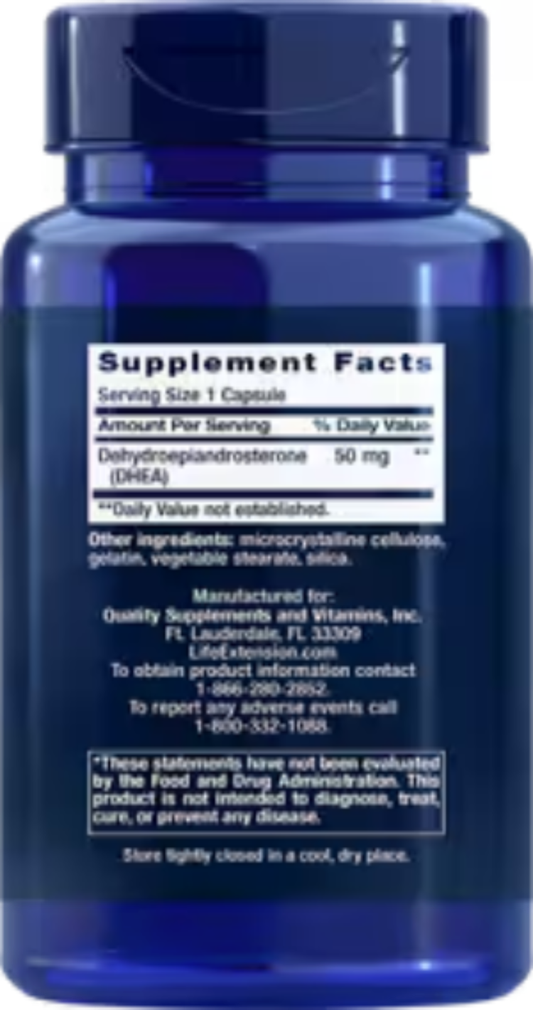 Life Extension DHEA 50 mg 60 Capsules