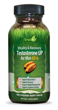 Irwin Naturals Male Vitality UP for Men 60+ Zinc Ashwagandha 60 Softgels