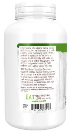 NOW Foods Xanthan Gum Powder Gluten-Free Baking Thickener 6 oz