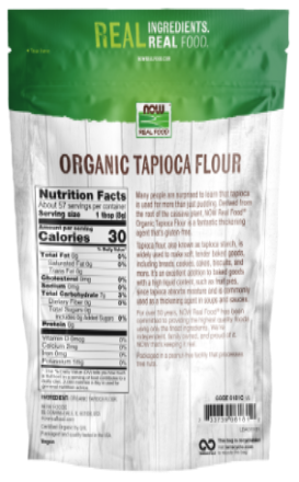 NOW Foods Organic Tapioca Flour | 16 oz | Gluten-Free Baking