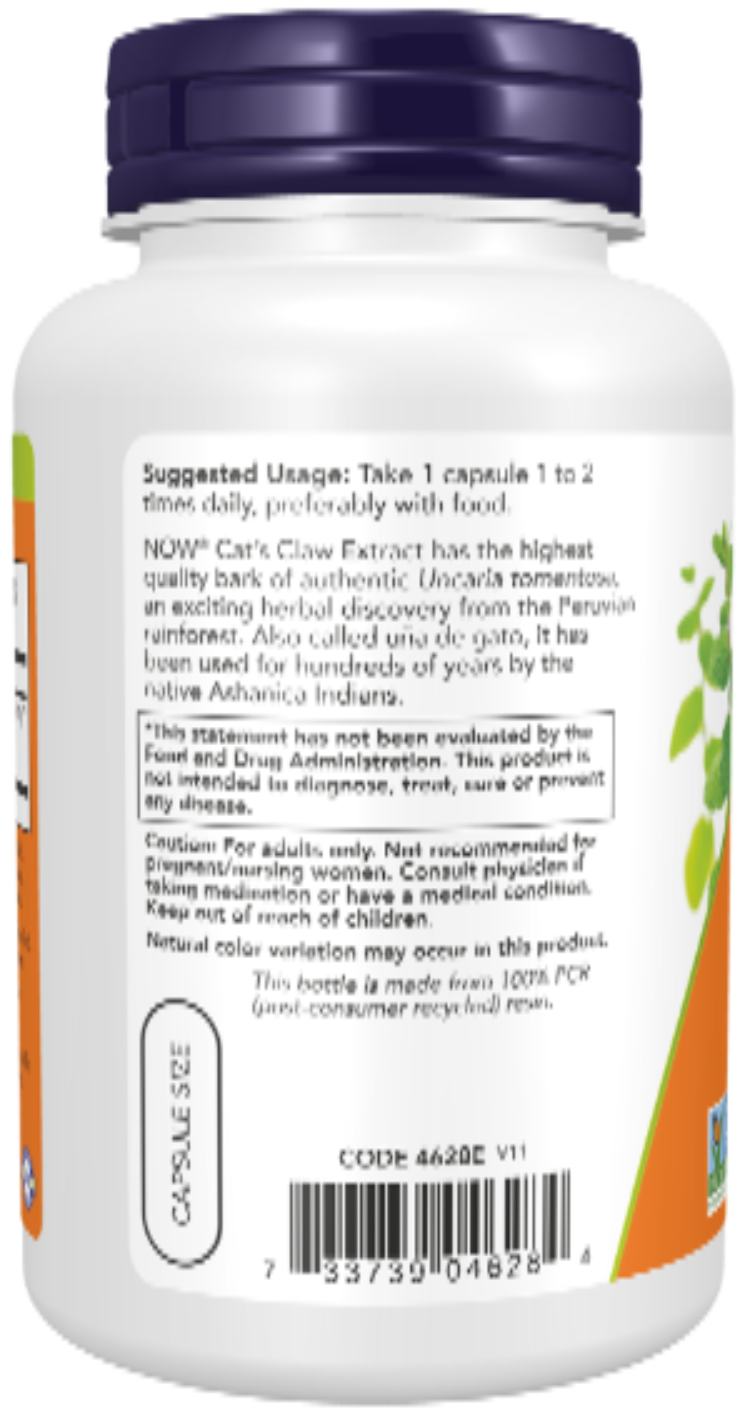 NOW Foods Cat's Claw Extract 120 Veg Capsules