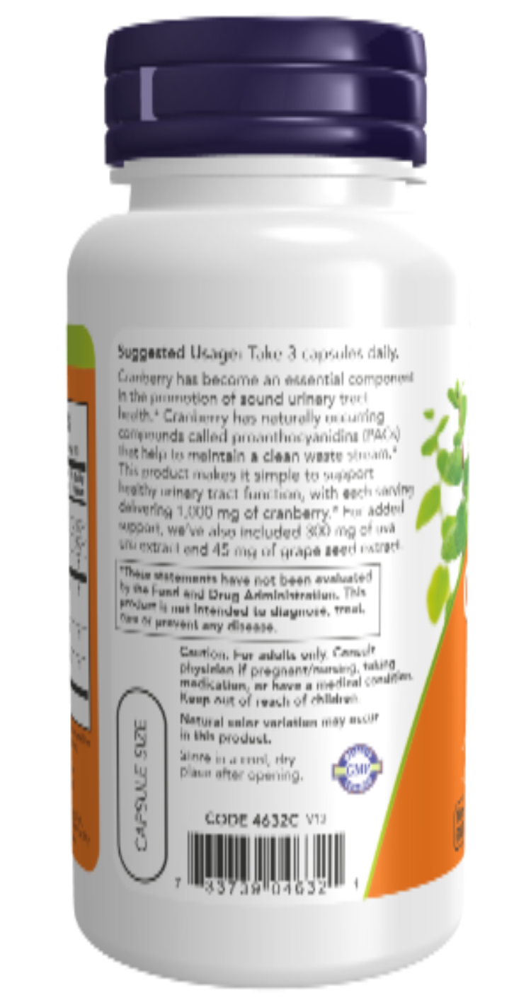 NOW Foods Cranberry with PACs 90 VCaps product image 3