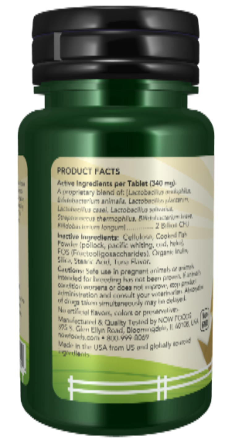 NOW Pets G.I. Support Chewable Tablets for Dogs & Cats 90 Tablets product image 2