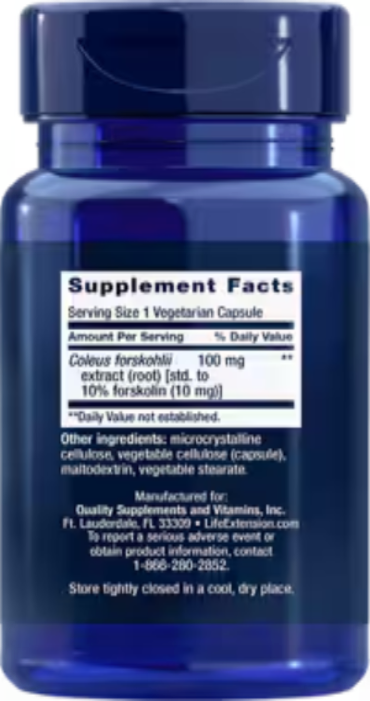 Life Extension Forskolin 10 mg 60 Vegetarian Capsules