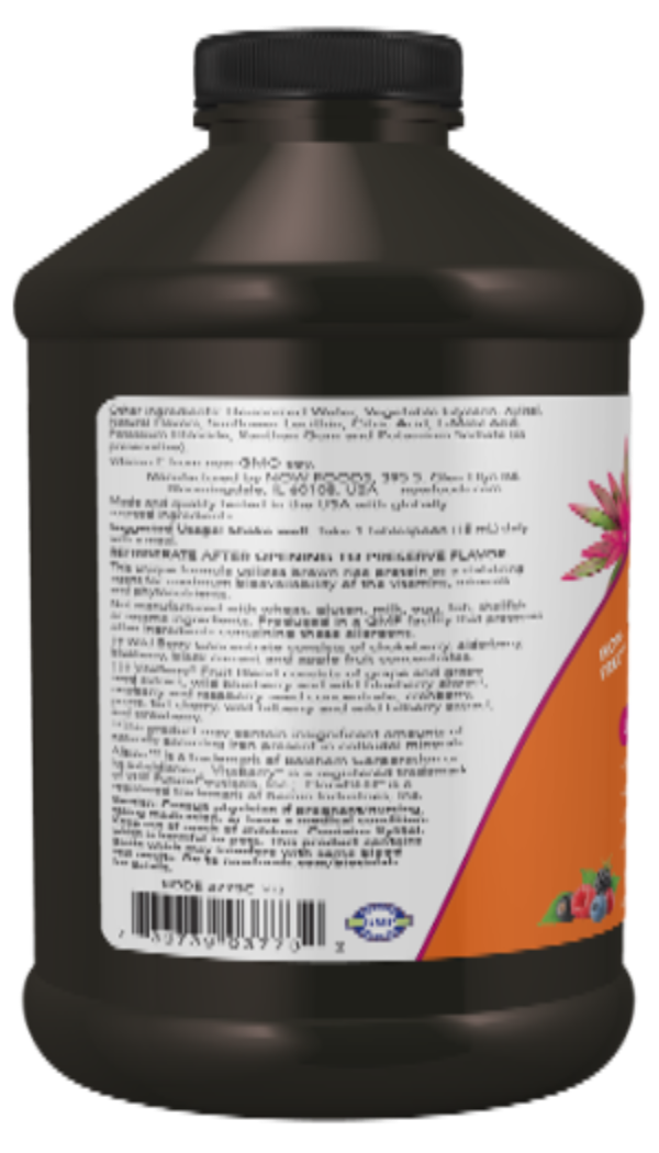 NOW Foods Liquid Multi Wild Berry 16 oz | Daily Multivitamin Liquid
