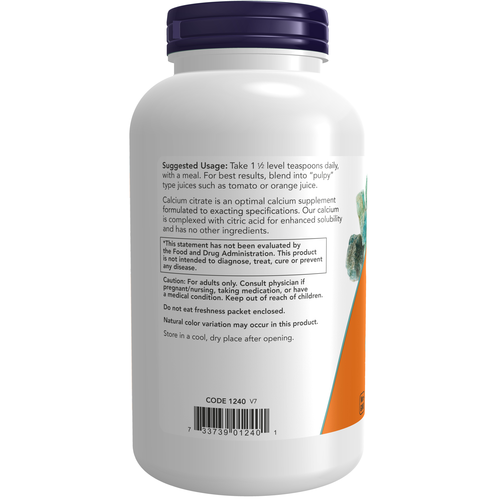 NOW Foods Calcium Citrate Pure Powder 8 oz