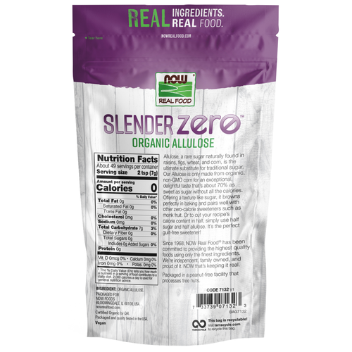 NOW Foods Organic Slender Zero Allulose Powder 12 oz