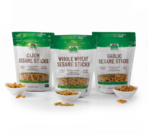 NOW Foods Garlic Sesame Sticks 9 oz