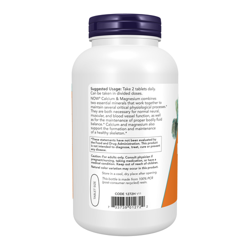 NOW Foods Calcium & Magnesium 250 Tablets