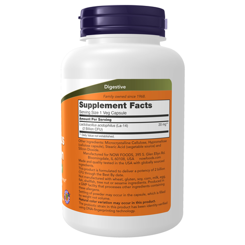 NOW Foods Acidophilus Two Billion CFU 250 Vcaps