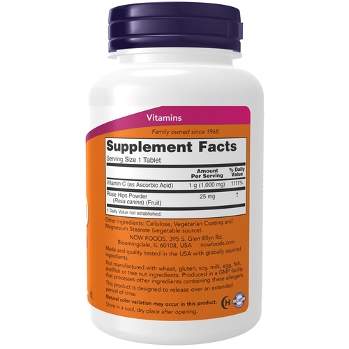 NOW Foods Vitamin C-1000 Sustained Release 100 Tablets