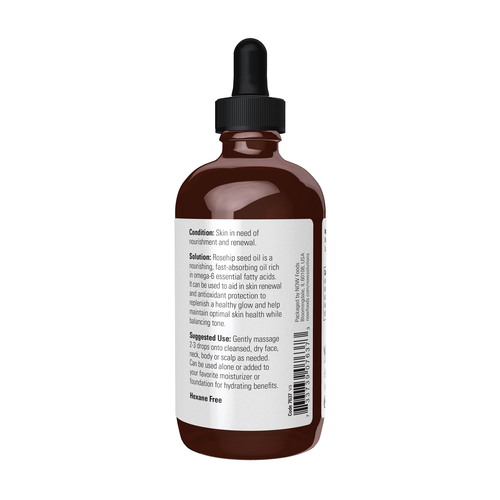 NOW Solutions Rose Hip Seed Oil 4 oz | Natural Skin Care