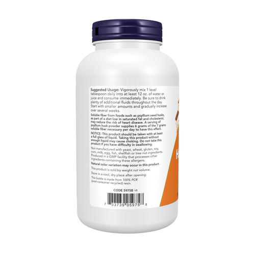 NOW Foods Psyllium Husk Powder 12 oz