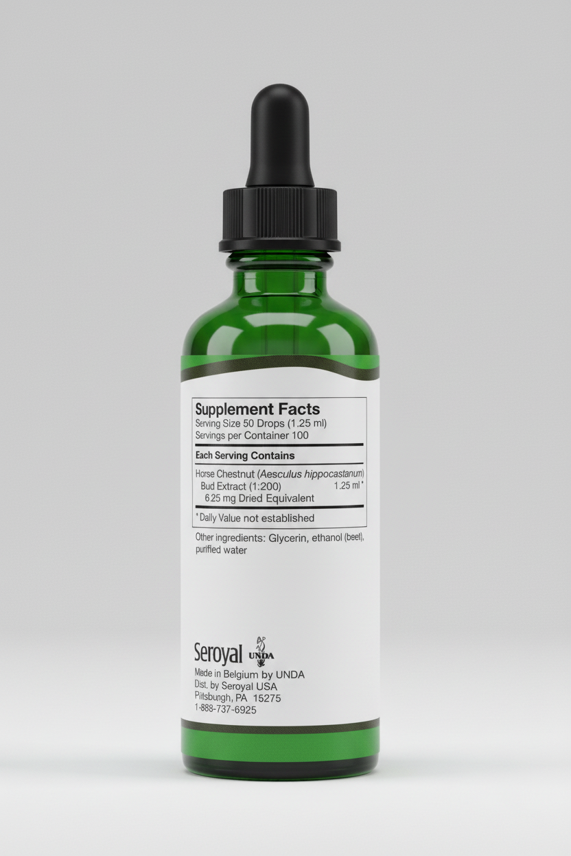 Seroyan gemmo supplement facts label with green and white design.