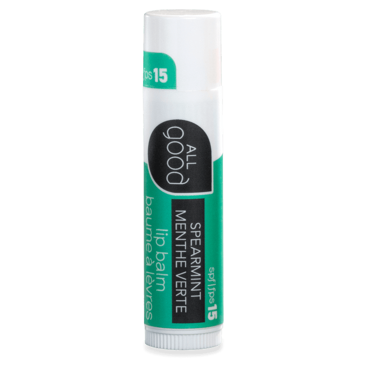 All Good Spearmint Lip Balm SPF 15 - 1 tube package