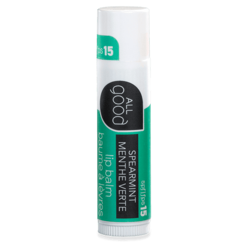 All Good Spearmint Lip Balm SPF 15 - 1 tube package