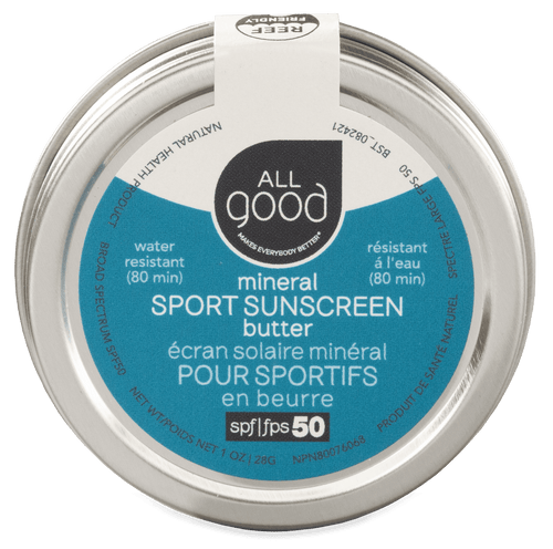 All Good Sport Mineral Sunscreen Butter SPF 50 - 1 oz package