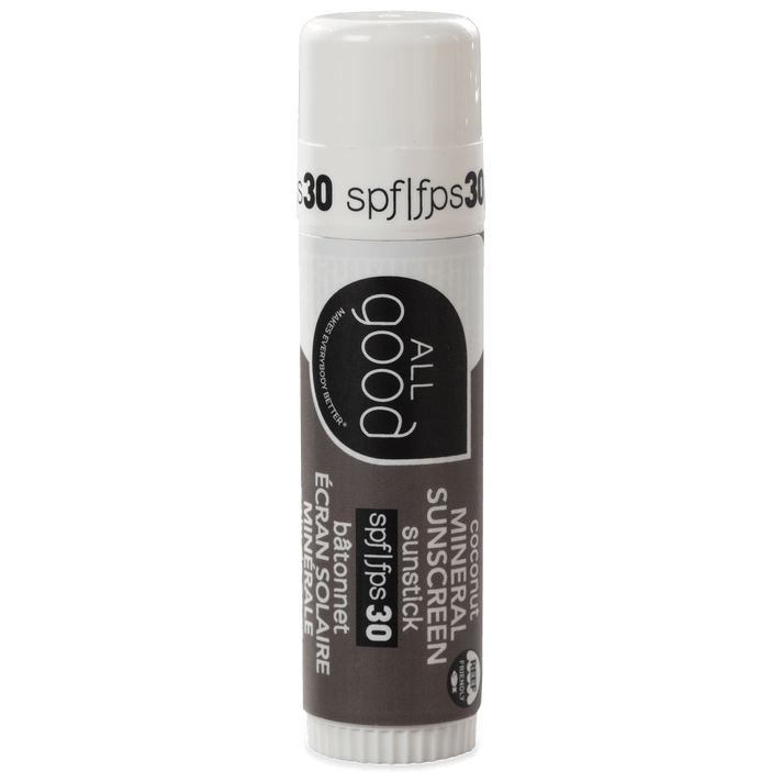 All Good Coconut Mineral Sunstick SPF 30 - 0.6 oz package