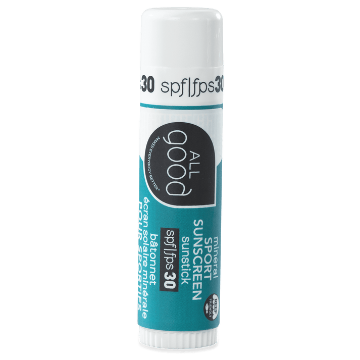 All Good Sport Unscented Mineral Sunstick SPF 30 - 0.6 oz package