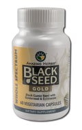 Amazing Herbs Black Seed Gold, 60 Vegetarian Capsules package