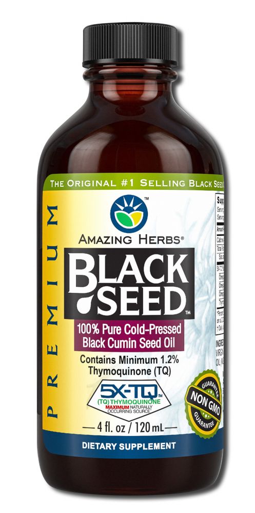 Amazing Herbs Premium Black Seed Oil, 4 fl oz package