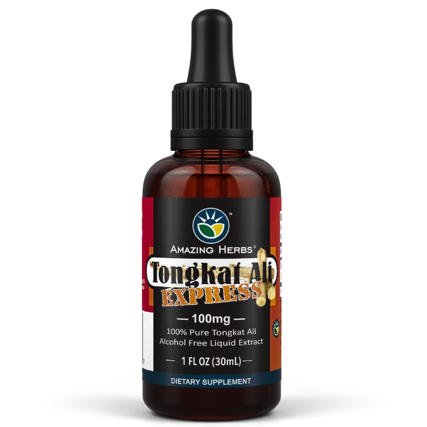 Amazing Herbs Tongkat Ali Express Liquid Extract, 1 fl oz package