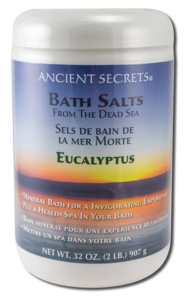 Ancient Secrets Eucalyptus Dead Sea Bath Salts – 2 lb packaging