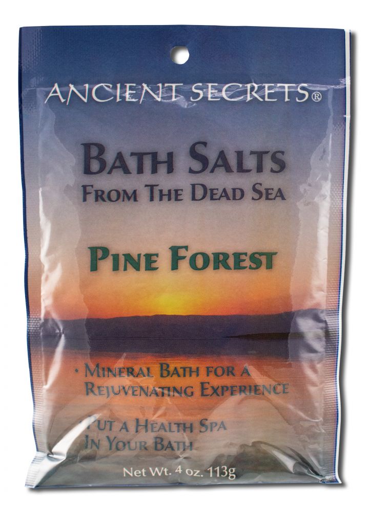Ancient Secrets Pine Forest Dead Sea Bath Salts – 4 oz packaging