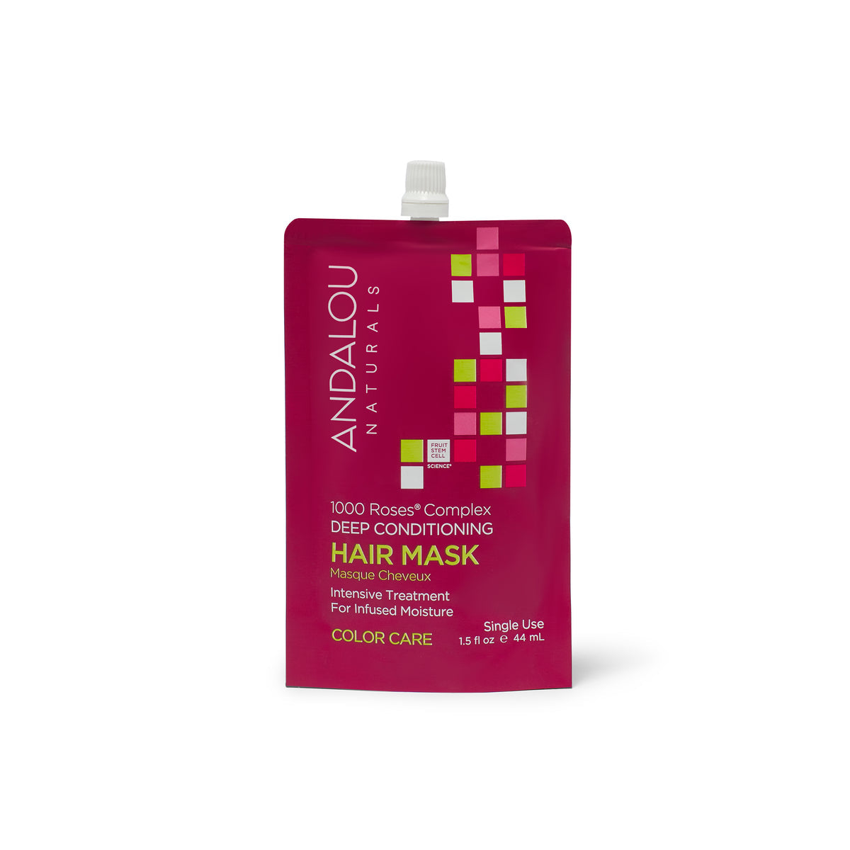 Andalou Naturals 1000 Roses Complex Color Care Hair Mask - 1.5 fl oz package