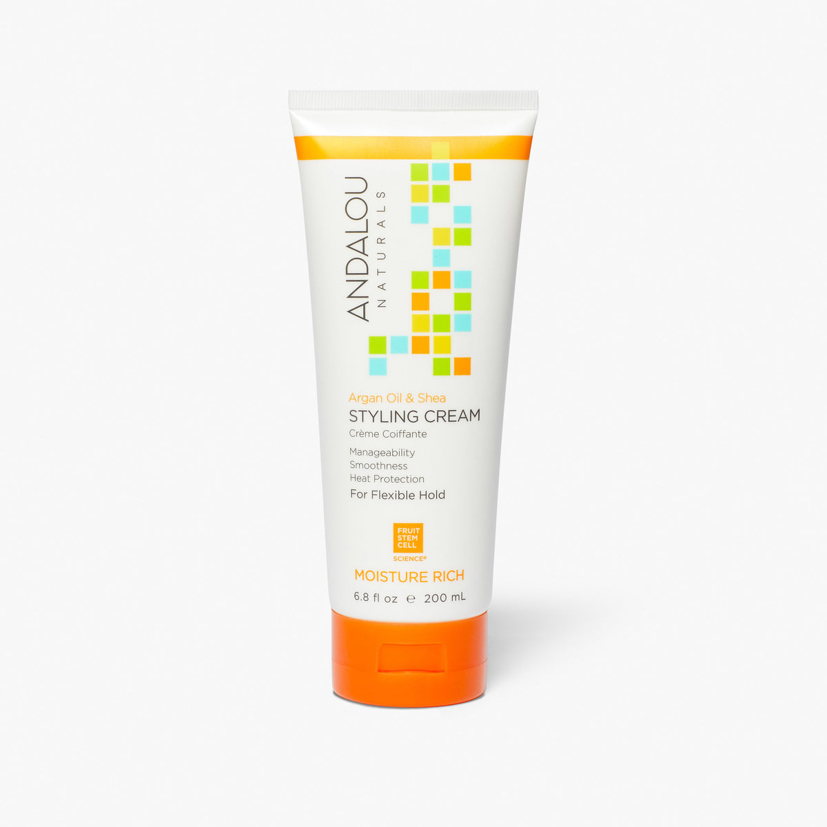 Andalou Naturals Argan Oil & Shea Moisture Rich Styling Cream - 6.8 fl oz package
