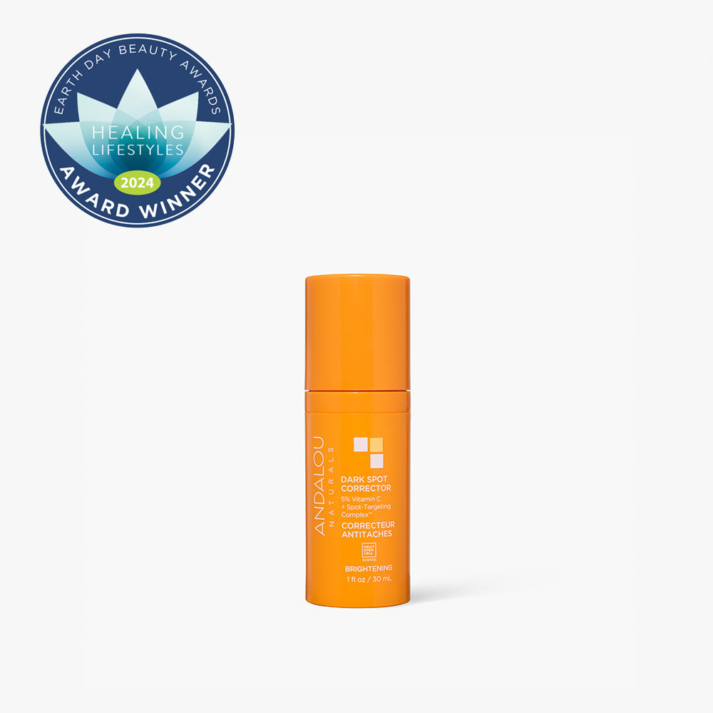 Andalou Naturals Brightening Dark Spot Corrector with 5% Vitamin C - 1 fl oz package