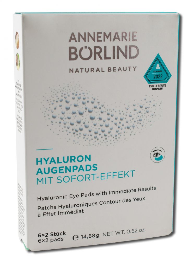 Annemarie Börlind Hyaluronic Eye Pads - 6 pairs (12 pads) package