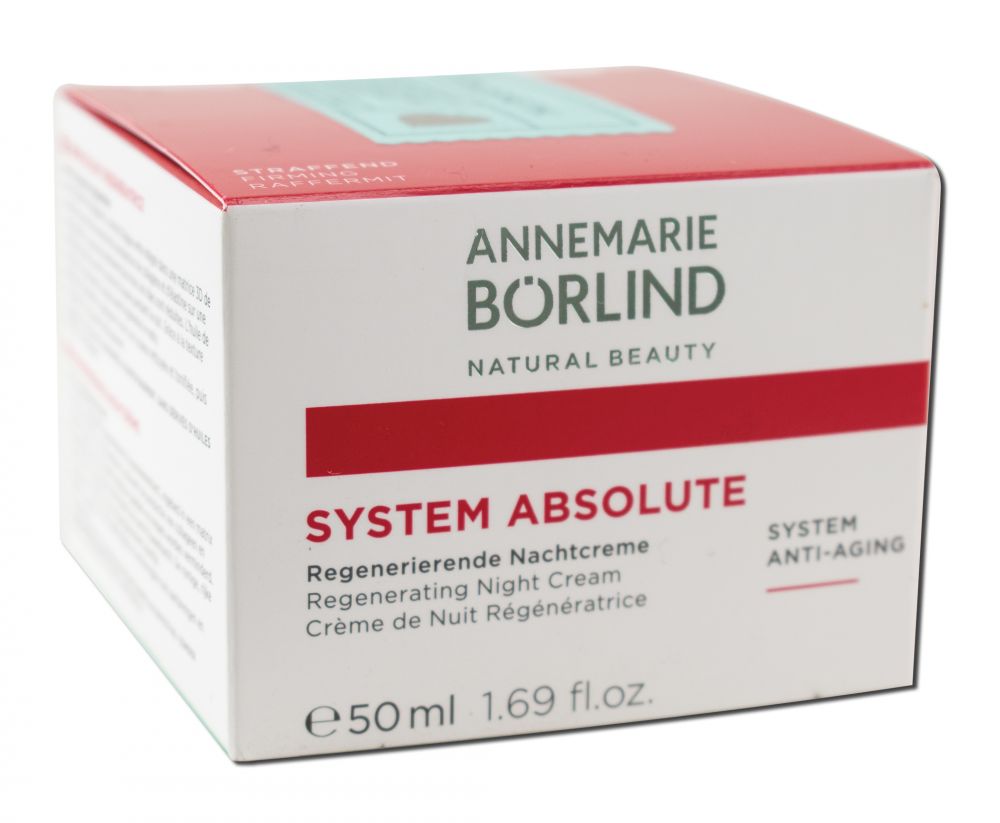 Annemarie Börlind System Absolute Regenerating Night Cream - 1.69 fl oz package