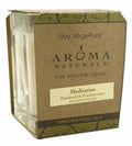 Aroma Naturals Meditation Patchouli Frankincense Large Square Glass Jar Candle