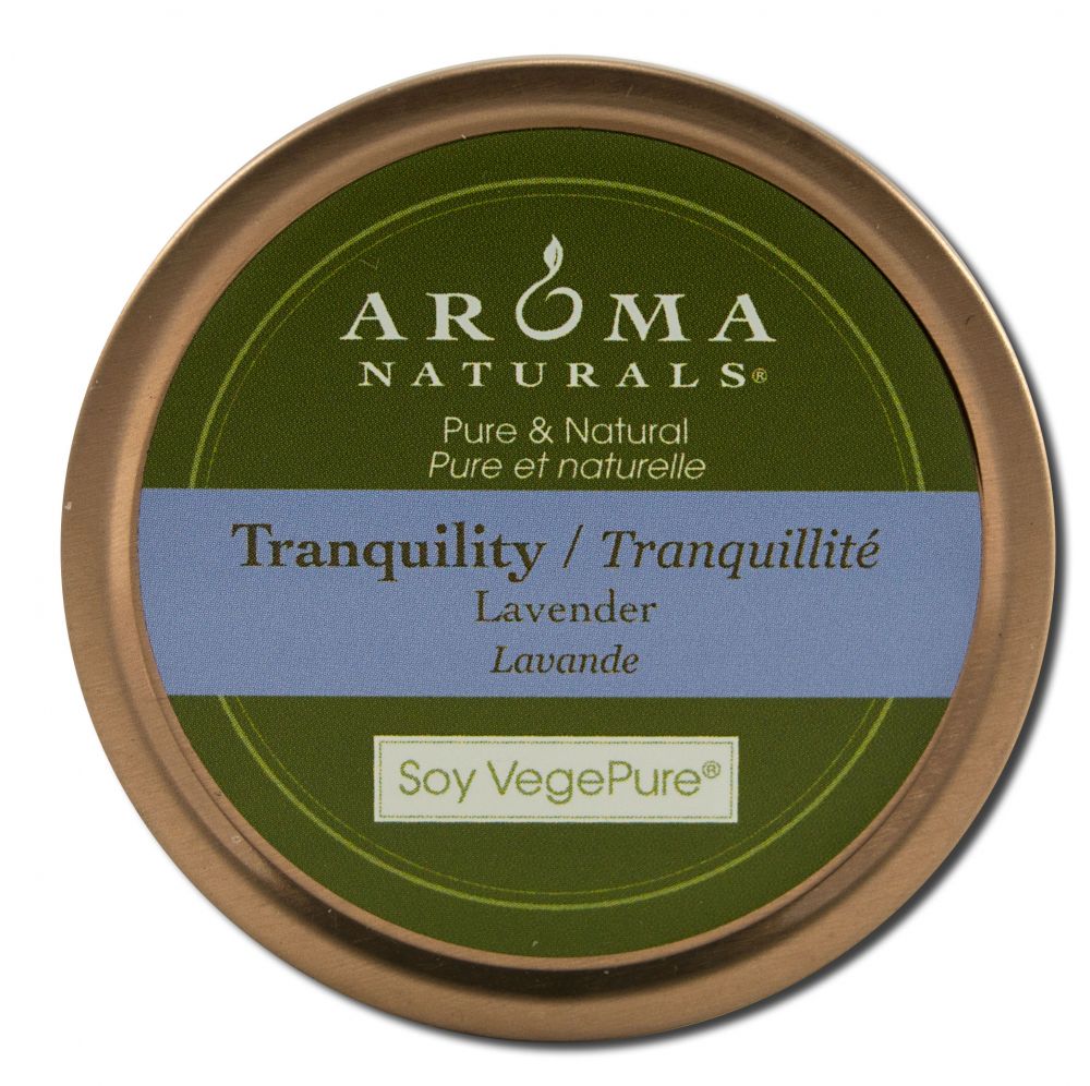 Aroma Naturals Tranquility Lavender Small Tin Candle 2.8 oz