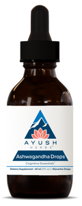 Ayush Herbs Adult Ashwagandha Drops 2 fl oz product packaging