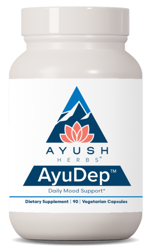 Ayush Herbs Ayu-Dep 90 Capsules product packaging